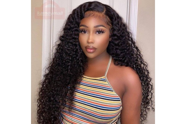 Hair Wigs Kinky Curly Hair Extension Pre Plucked Curly Wave Human Hair Kameymall
