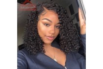Hair Wigs Black Girl Hair Extensions Fashion Curly Bob Wig 180% Density Kameymall