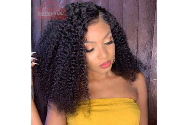 Hair Wigs Short Curly Hair Extensions Hair Side Part Lace Front Wigs Kameymall