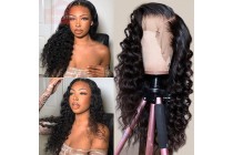 Curly Wig Best Cheap Hair Extensions Lace Front Wigs With Baby Hair 180% Density