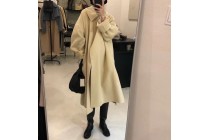 Winter Coats Women Apricot Coats Korean Version Wool Coats Baggy Leisure Kameymall