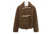 Sherpa Jacket Brown Jackets Fuzzy Jacket Outdoor Work Jackets Crop Jacket Kameymall