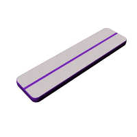Air Mat Gymnastics Air Track Amazing Quality Gray Surface Purple Side Kameymall