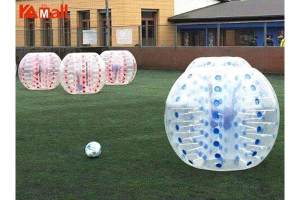 Zorbing Ball Bubble Soccer Sydney Giant Clear Plastic Ball Blue Red Dots Affordable

