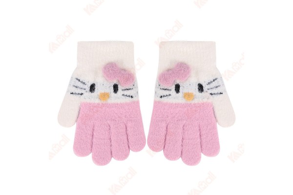 Cartoon Glove Winter Ski Gloves Warm Gloves Furry Gloves Kid Snow Gloves Kameymall