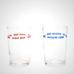 Asahi Promotional Tumbler - Red & Blue Glassware