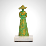 Elegant Italian Bronze Commemorative Bookend with Marble Base