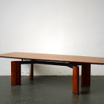 Karimoku Vivente Dining Table - Japanese Rosewood & Steel Design