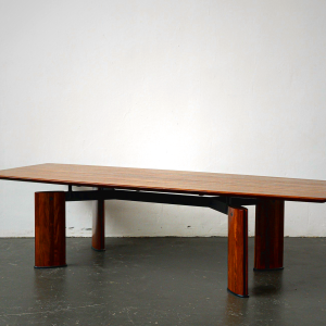 Karimoku Vivente Dining Table - Japanese Rosewood & Steel Design