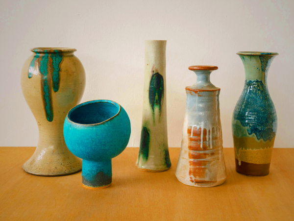 Vintage Ikebana Vases - Japanese Floral Art Containers