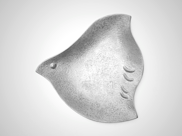 Mamezara Chidori - Traditional Japanese Tin Serving Dish