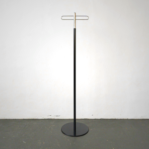 Vintage Metal Coat Hanger Stand with 9 Hooks for Entryway Storage