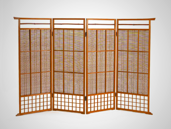 Bamboo Folding Partition | Traditional Japanese Byōbu Screen
