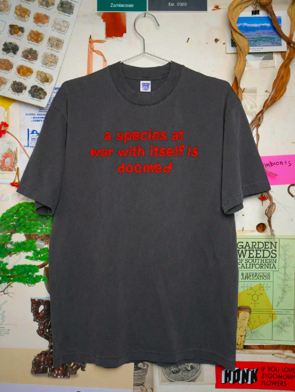 A Species at War T-Shirt - Washed Black