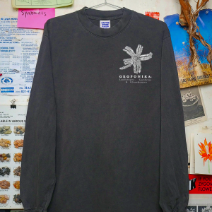 Geoponika Atami Garden Long Sleeve T-Shirt Washed Black