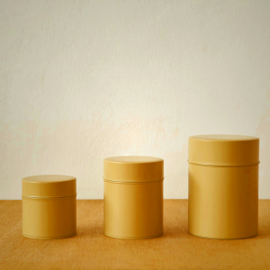 Kato Tin Cans - Taupe | Airtight Storage for Tea, Coffee & Snacks