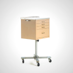 Miyashita Steel Cabinet with Casters - Adjustable Height Storage