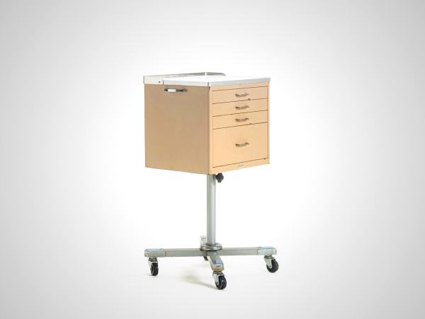 Miyashita Steel Cabinet with Casters - Adjustable Height Storage