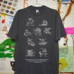 Mythical Chimeras T-Shirt - Washed Black